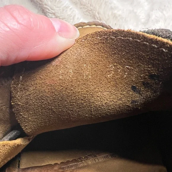 Cabela's Brown Leather Slip-On Moc Boat Loafer Shoes Men's US 13 - Picture 6 of 7